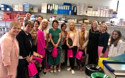 Breast Cancer survivors and BCI coordinators visit our research labs