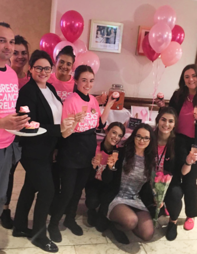 Court Yard Hotel Team Turn Pink