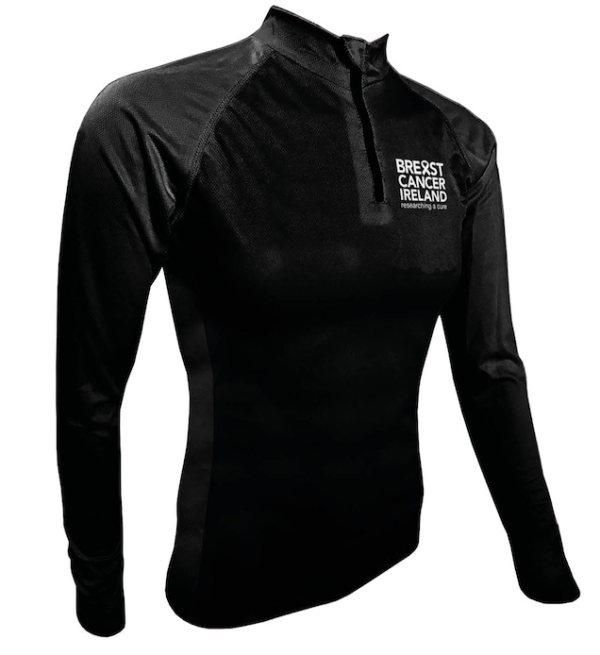 Black Quarter zip, sports breathable, moisture wicking polyester