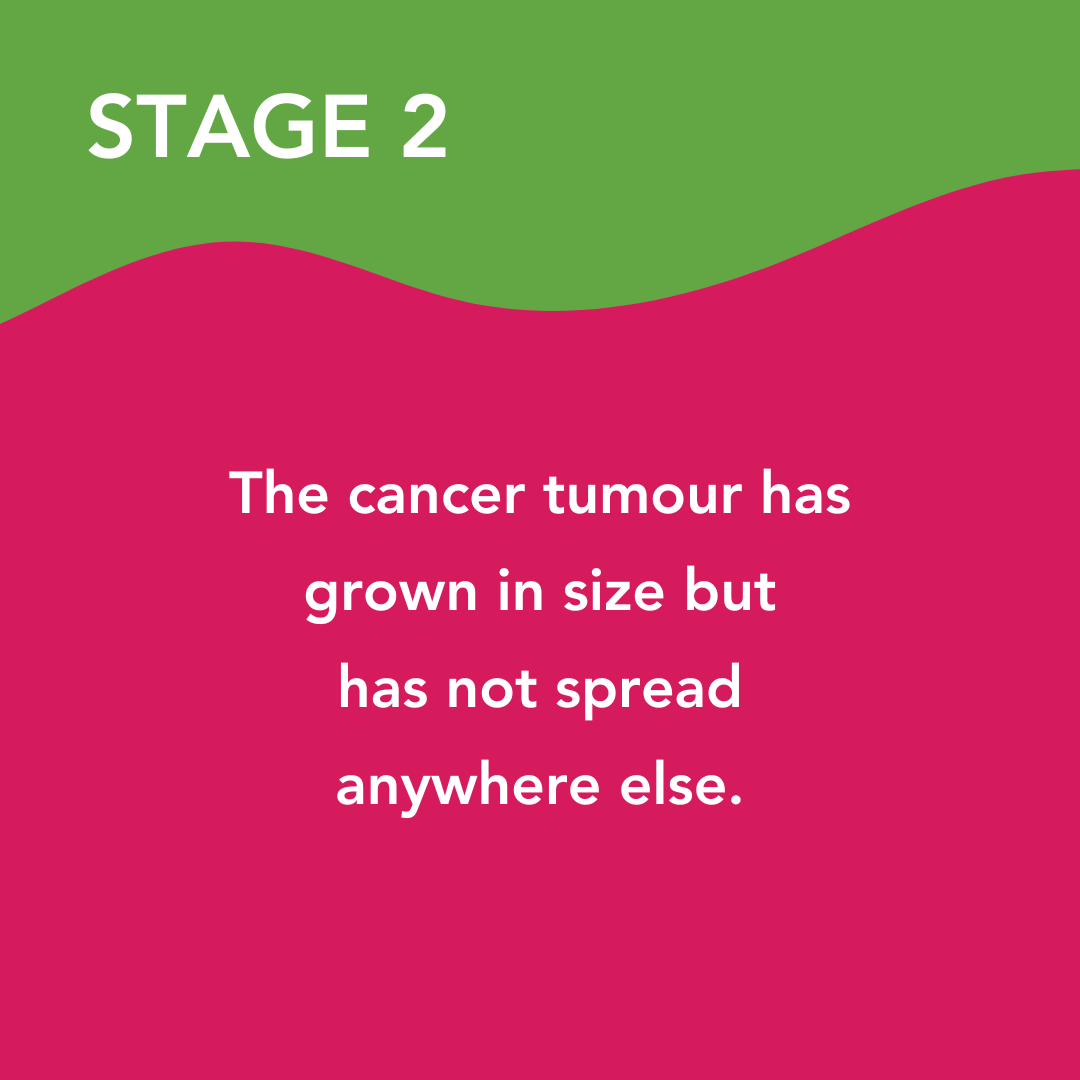 The stages of cancer diagnosis, stage 2