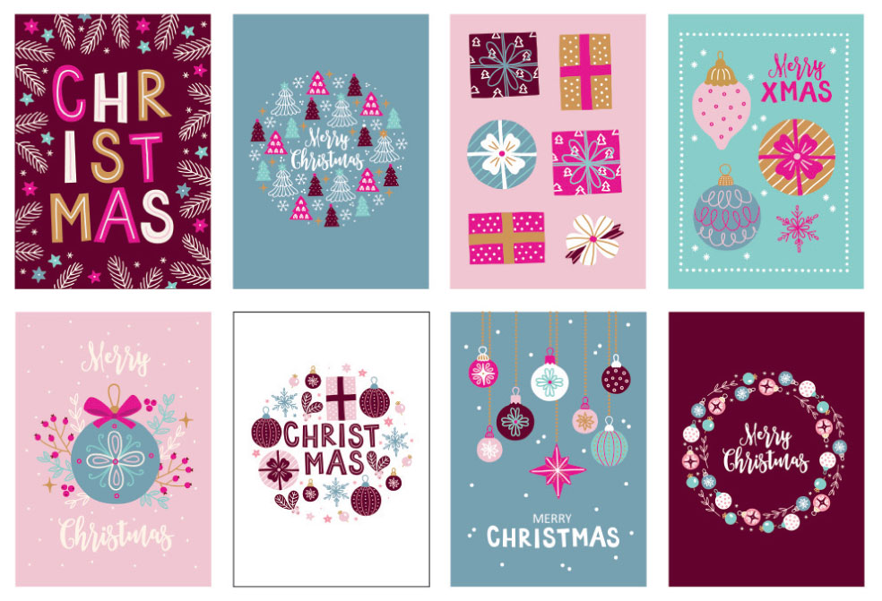 Christmas Card Pack – Design Set 1